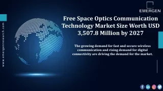Free Space Optics Communication Technology Market Status and Outlook 2027