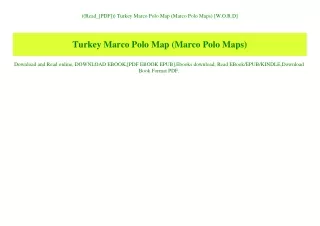 read pdf turkey marco polo map marco polo maps