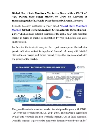 global heart rate monitors market to grow with