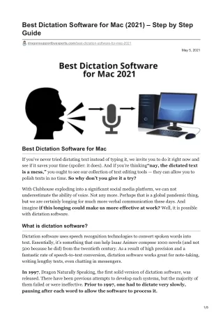 best dictation software for mac 2021 step by step