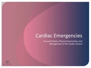 Cardiac Emergencies