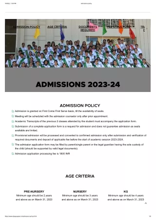 ADMISSIONS 2023-24 DPS Gurgaon