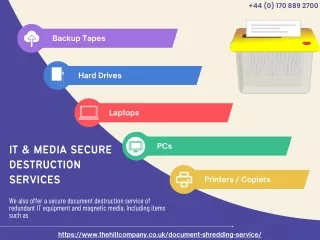 IT & Media Secure Destruction Services - The Hill Company