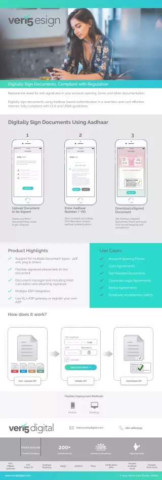 eSign Brochure - Veri5Digital(Khosla Labs)