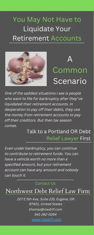 Liquidate Your Retirement Accounts