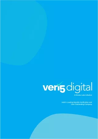 VCIP_Video KYC - Veri5Digital(Khosla Labs) Brochure