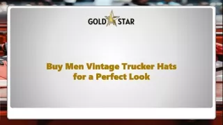 Buy Men Vintage Trucker Hats for a Perfect Look