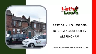Best Driving Lessons by Driving School in Altrincham