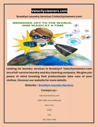 velocitycleaners com