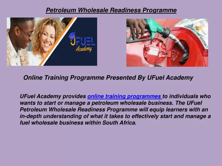 petroleum wholesale readiness programme