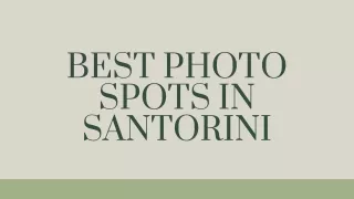 best photo spots in santorini