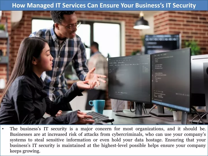 how managed it services can ensure your business s it security