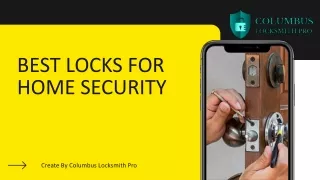 BEST LOCKS FOR HOME SECURITY