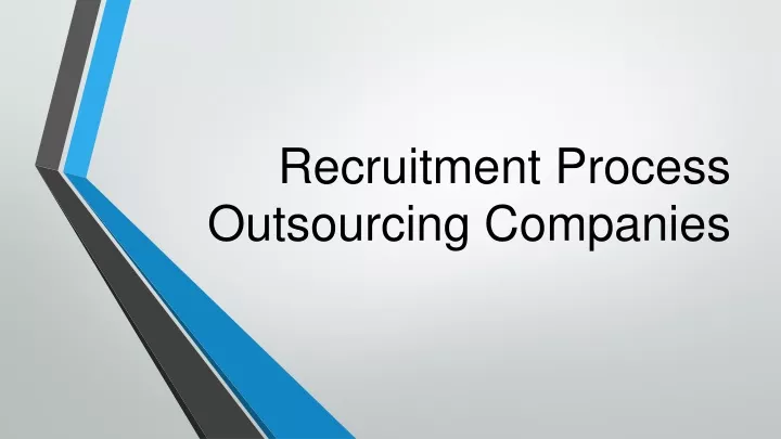 recruitment process outsourcing companies