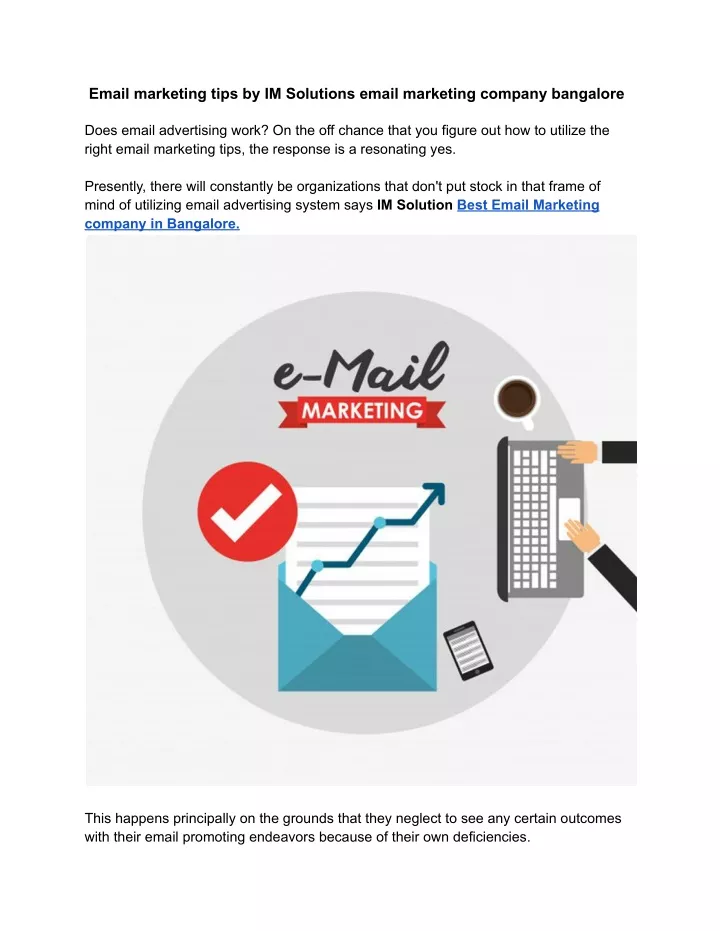 email marketing tips by im solutions email