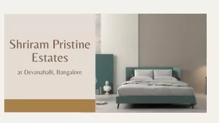shriram pristine estates