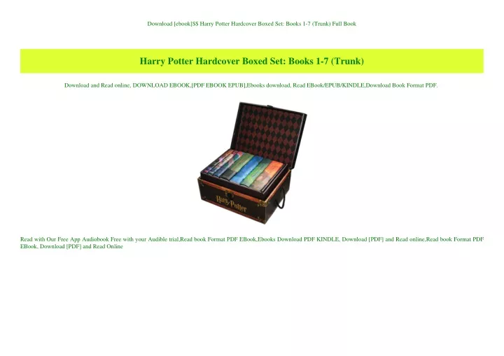 download ebook harry potter hardcover boxed