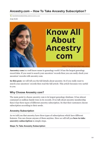 ancestry com how to take ancestry subscription