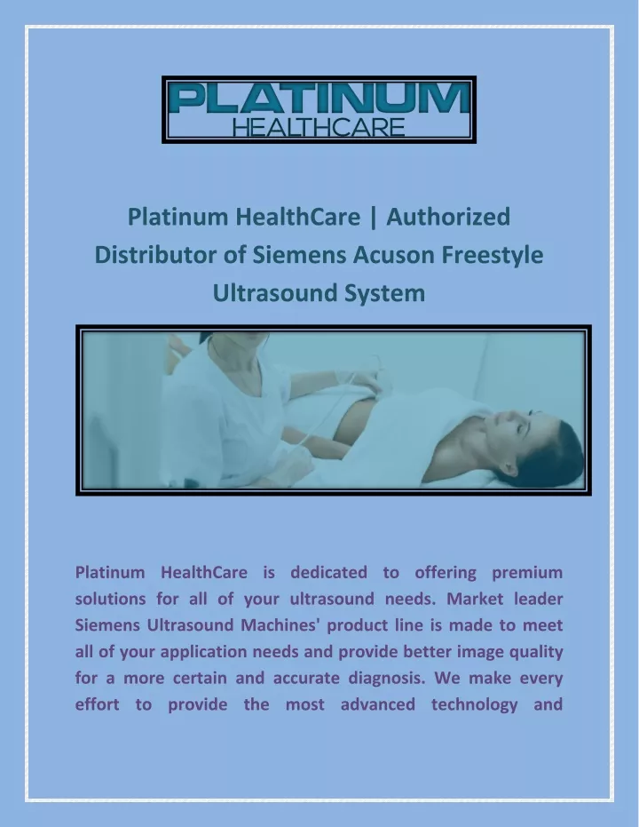 platinum healthcare authorized distributor