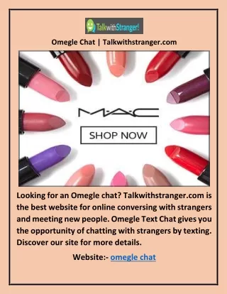 Omegle Chat | Talkwithstranger.com