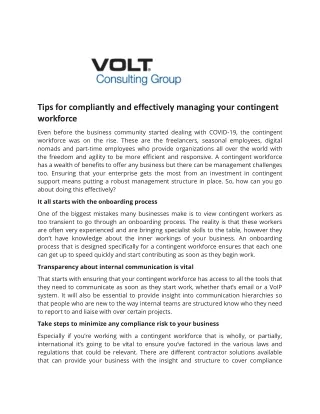 tips for compliantly and effectively managing