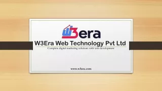 W3era Web Technologies pvt ltd.