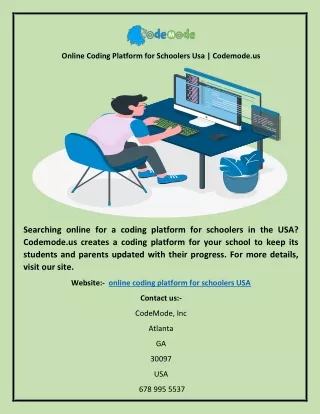 Online Coding Platform for Schoolers Usa | Codemode.us