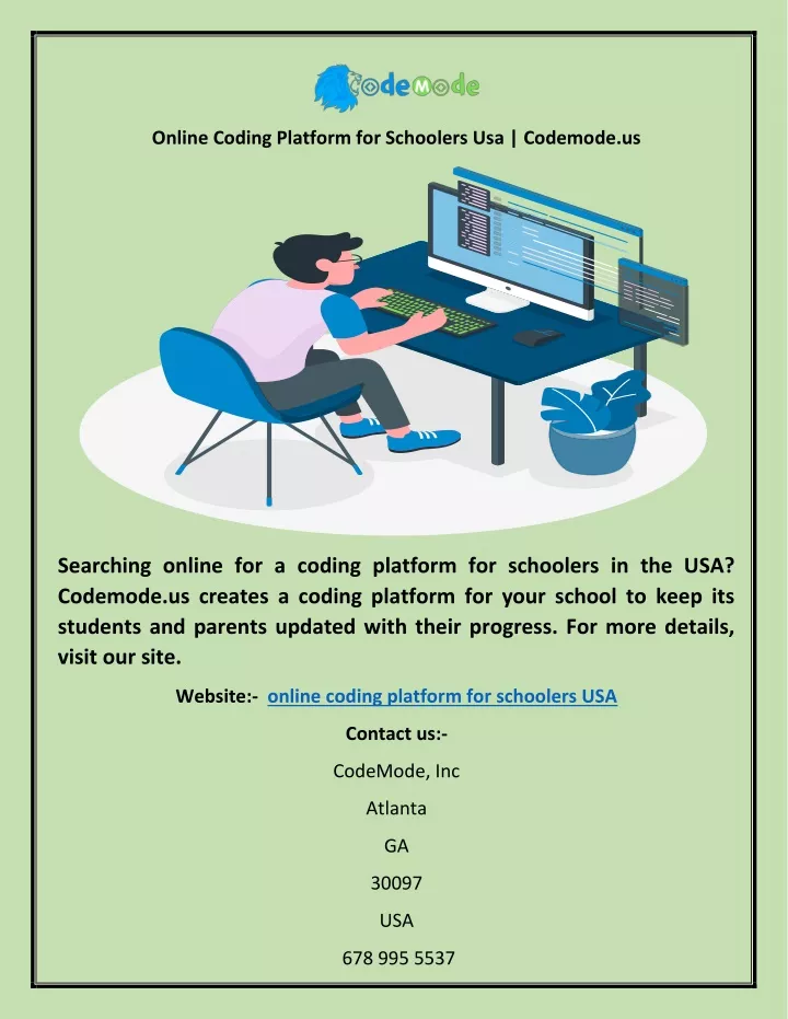 online coding platform for schoolers usa codemode