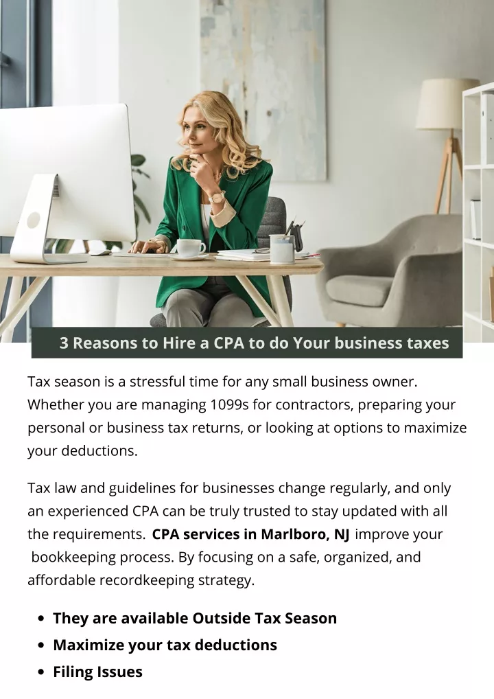 3 reasons to hire a cpa to do your business taxes