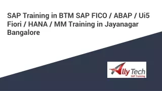 sap training in btm sap fico abap ui5 fiori hana mm training in jayanagar bangalore