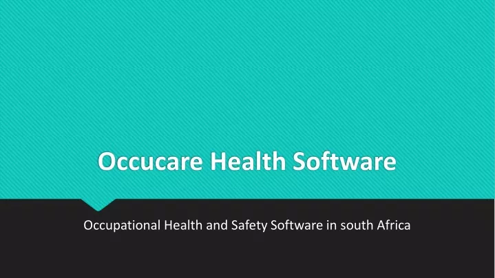 occucare health software