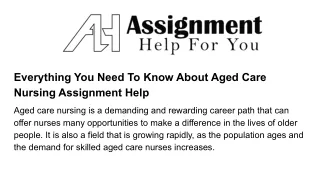everything you need to know about aged care
