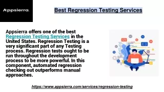 best regression testing services