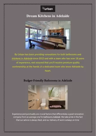 Dream Kitchens in Adelaide