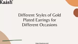 different styles of gold plated earrings