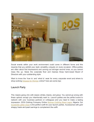 social events within your work environment could