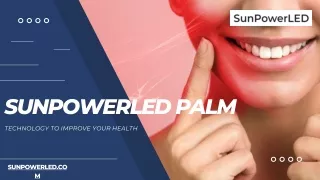 Get Pbm Light Therapy Using Sunpowerled Palm For Repairing Skin