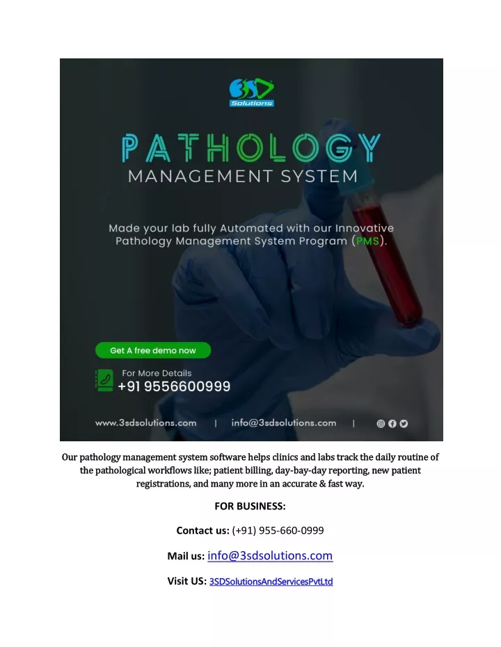 our pathology management system software helps