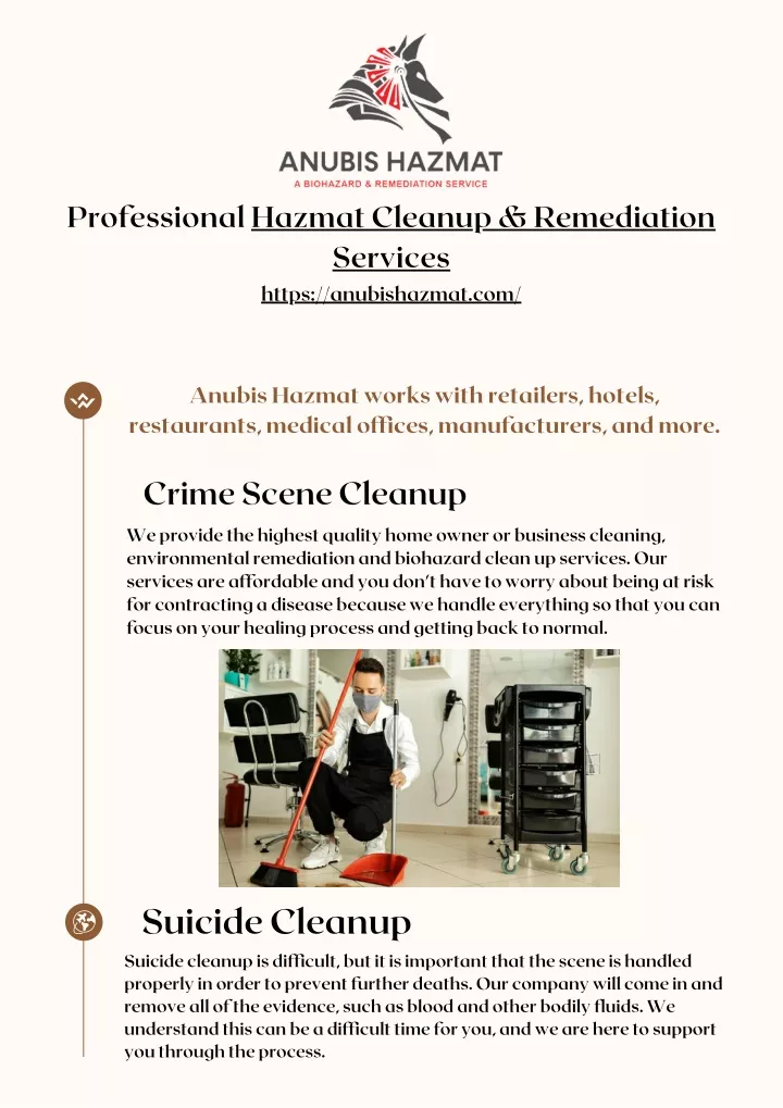 professional hazmat cleanup remediation services