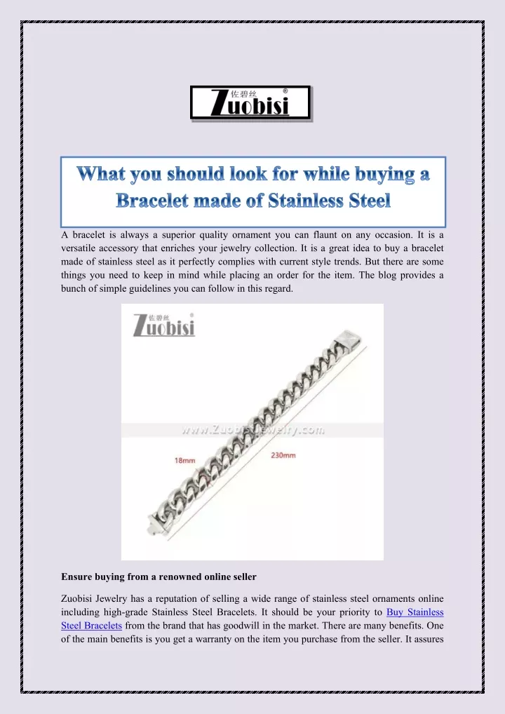 what you should look for while buying a bracelet
