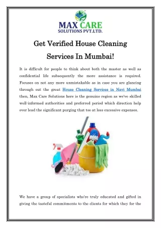 House Cleaning Services in Navi Mumbai Call-8655552444