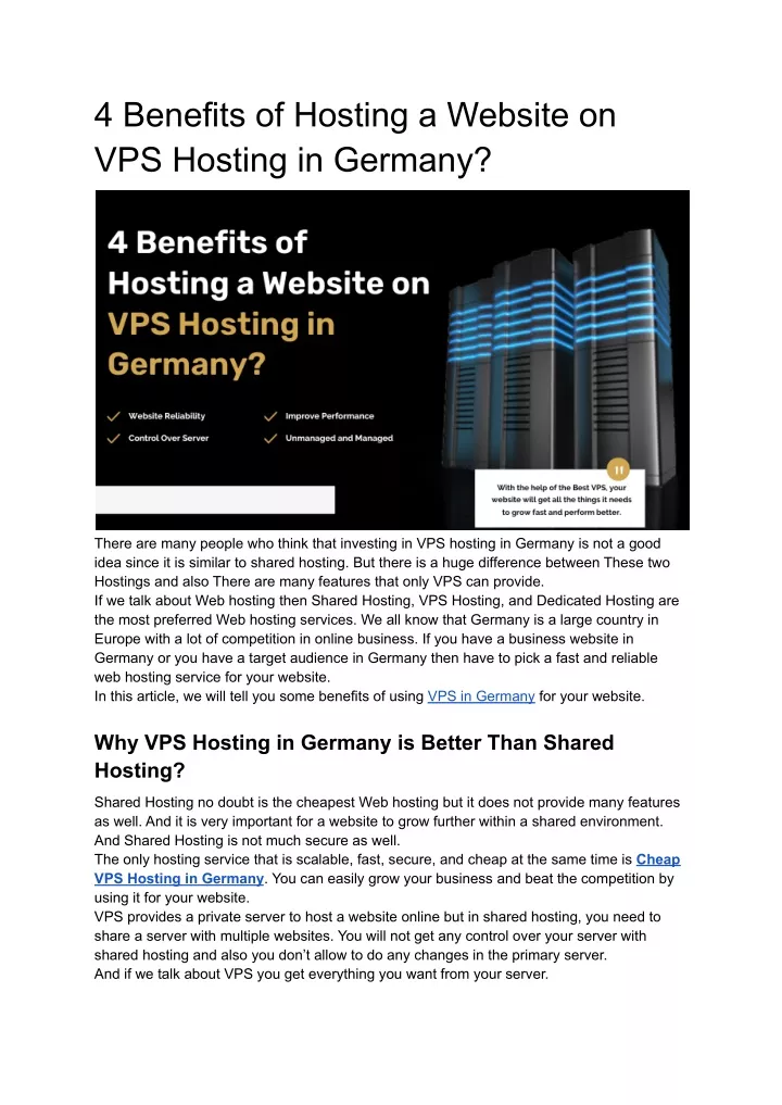 4 benefits of hosting a website on vps hosting