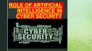 Presentation1ROLE OF A.I IN CYBER SECURITY