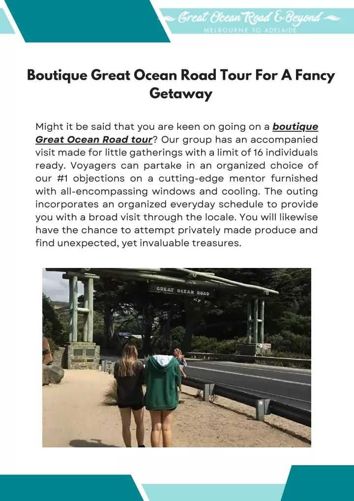 boutique great ocean road tour for a fancy getaway