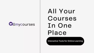 Online Learning Tools | AllMyCourses