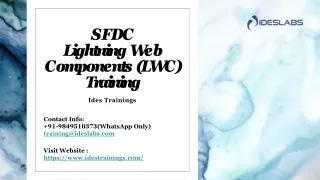 SFDC Lightning Web Components Training - IDESTRAININGS