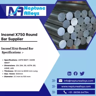 Inconel X750 | Alloy A286 | Hastelloy X Round Bar | Invar 36 Round Bar Supplier