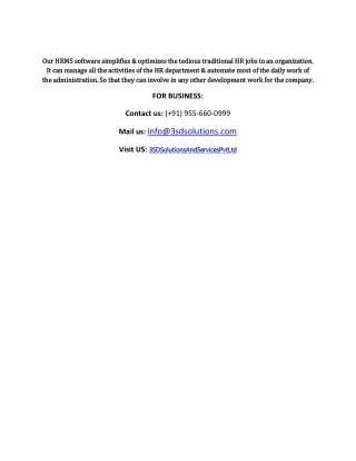 our hrms software simplifies optimizes