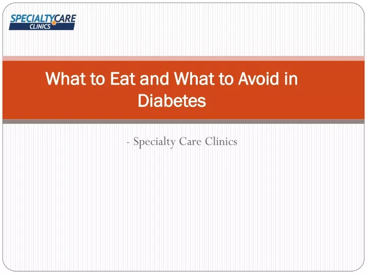 what to eat and what to avoid in diabetes