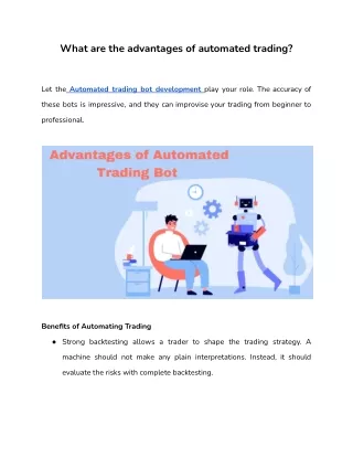 what are the advantages of automated trading